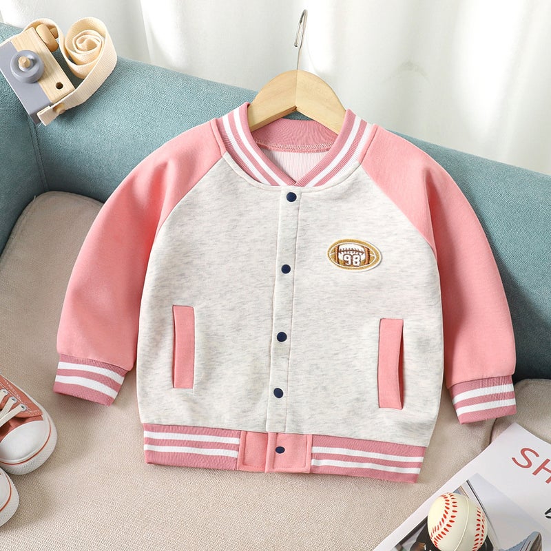 2024 New Children'S Baseball Uniforms Thickened Baby Jackets Casual Boys, Girls, Medium And Large Children'S Style - Image 5